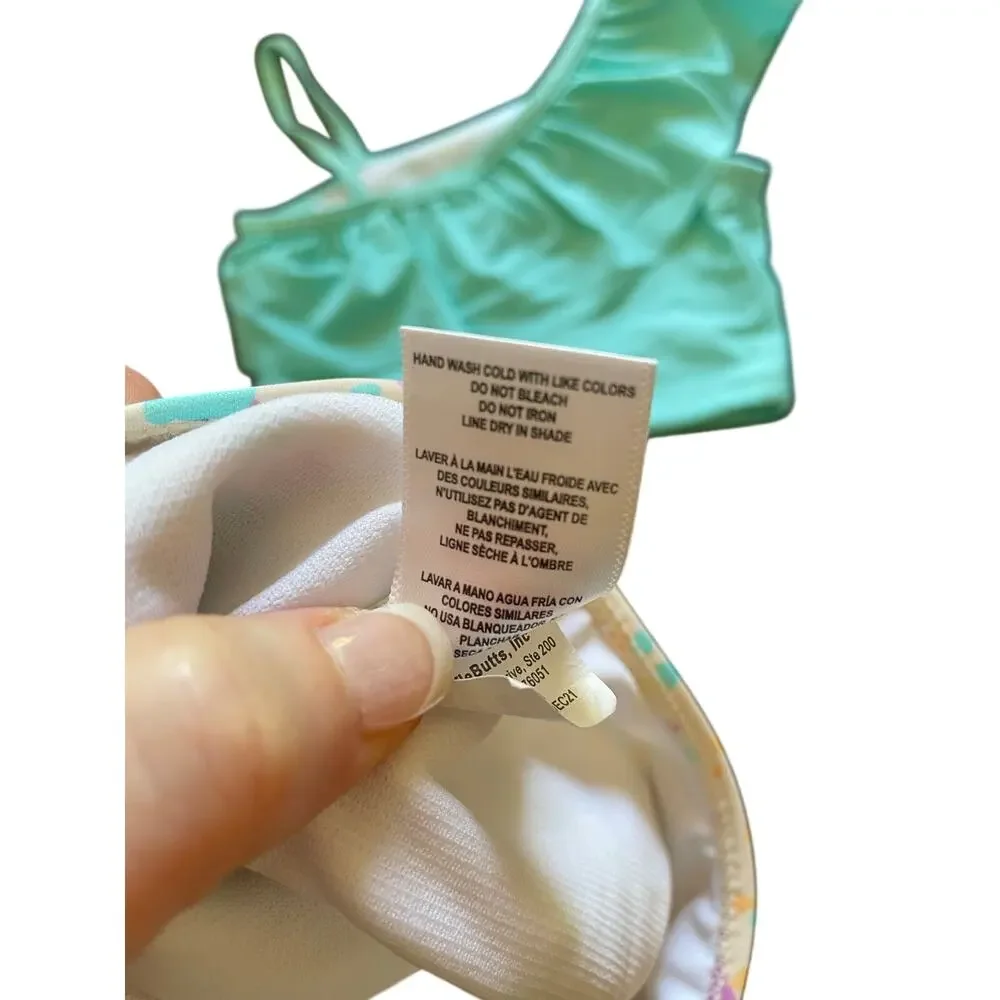 RUFFLE BUTTS Baby Girl Confetti Tankini Swimsuit Set 18-24 Months